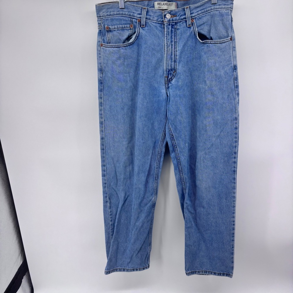 Levi's 550 Relaxed Fit Jeans Light Wash Denim Menswear Classic Casual